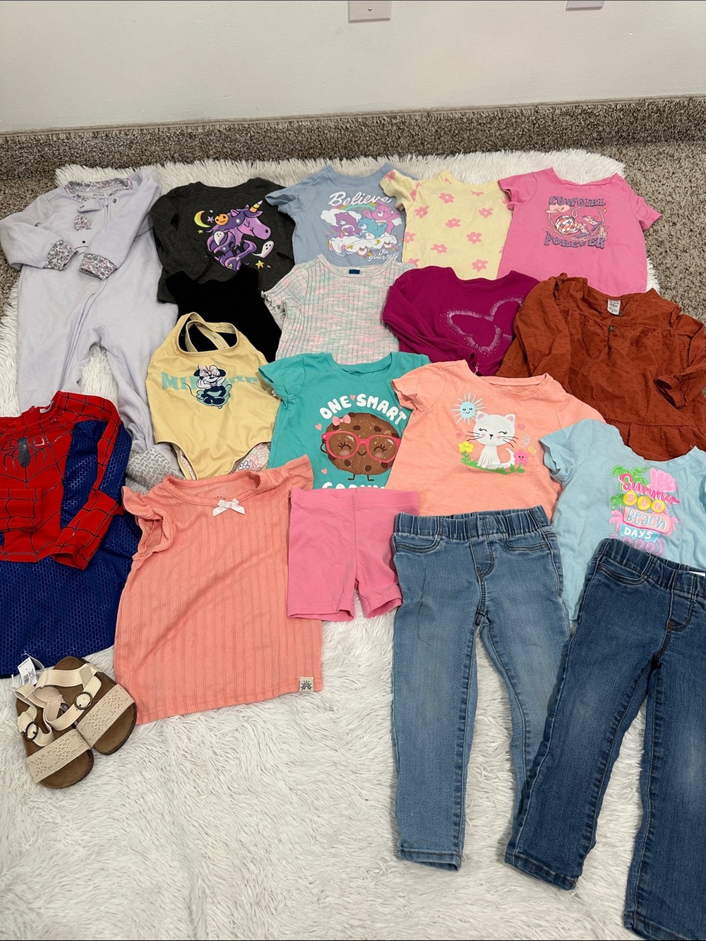 🐒 Bundle of 19 Toddler Girls Clothing Size 24 mo/2T
